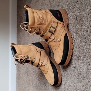 Ralph Lauren Polo Wheat Nubuck Boots 